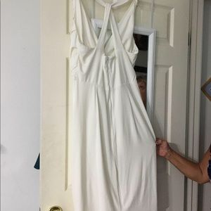 White cocktail dress size 16